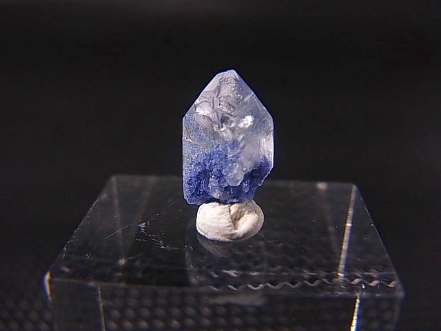 画像2: デュモルチェライトインクオーツ（錐面結晶付き） 0.3g