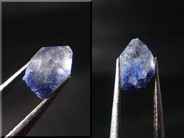 画像: デュモルチェライトインクオーツ（錐面結晶付き） 0.3g