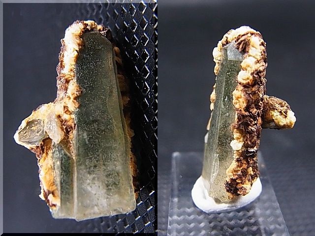 画像: ドイツ・ザクセン州産クローライト入りグリーン水晶（シデライト付着） 2.1g