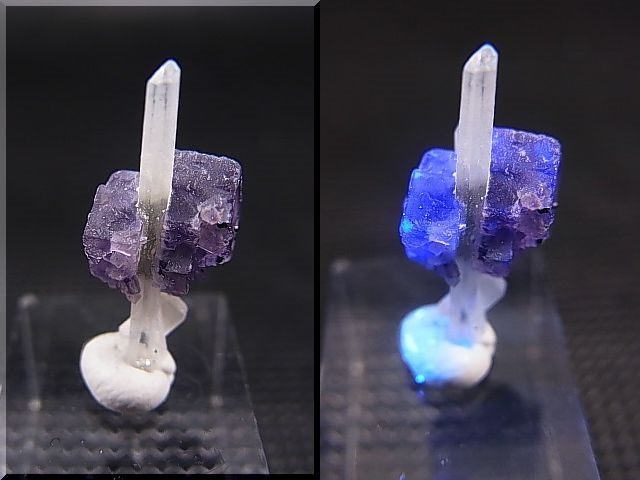 画像: ドイツ・ザクセン州産フローライトon水晶 0.5g