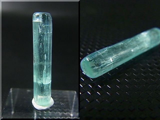 画像: ロシア・ザバイカル産アクアマリン柱状結晶原石（研磨） 5.1カラット