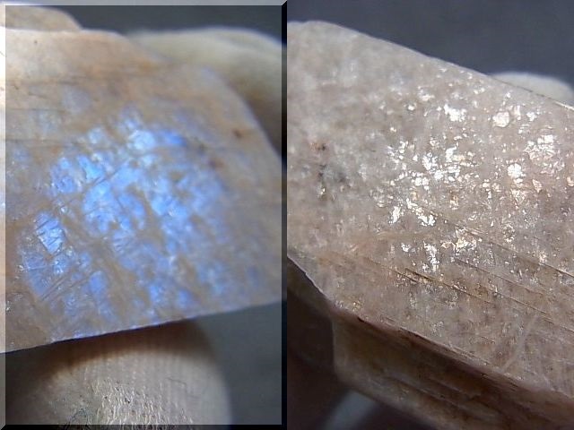 画像: ロシア産ベロモライト（ロシアンブルームーンストーン）原石 42.8g