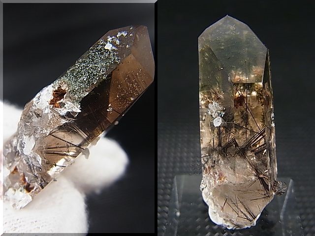 画像: ノルウェー産コッパールチル入りスモーキー水晶原石 4.9g