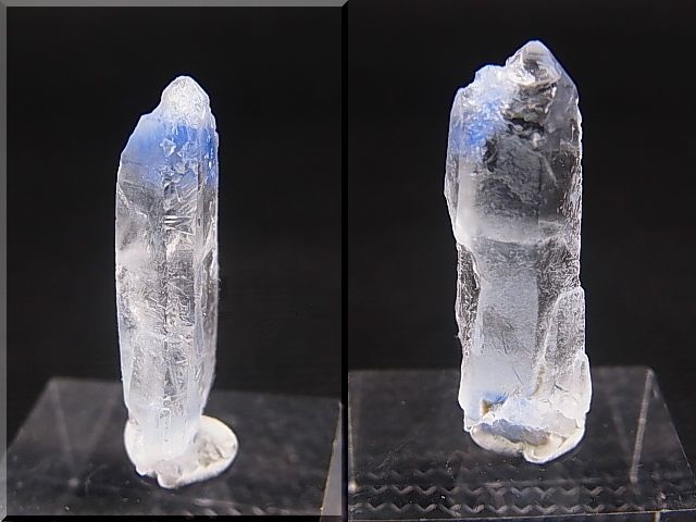 画像: デュモルチェライトインクオーツ（錐面結晶付き） 1.3g