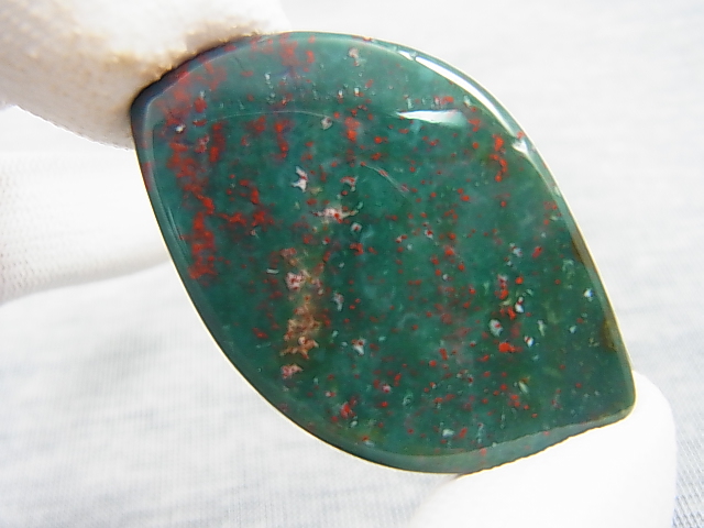 画像: 西オーストラリア産ブラッドストーン（ヘリオトロープ）研磨タンブル 10.9g