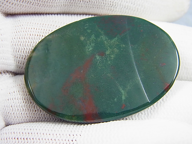 画像: 西オーストラリア産ブラッドストーン（ヘリオトロープ）研磨タンブル 13.0g