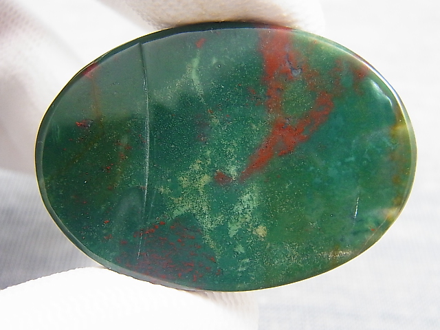 画像: 西オーストラリア産ブラッドストーン（ヘリオトロープ）研磨タンブル 13.0g