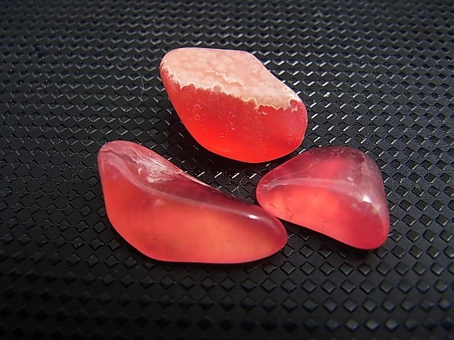 画像: アルゼンチン産クリアロードクロサイト（SA）研磨原石 3点セット トータル 4.7g