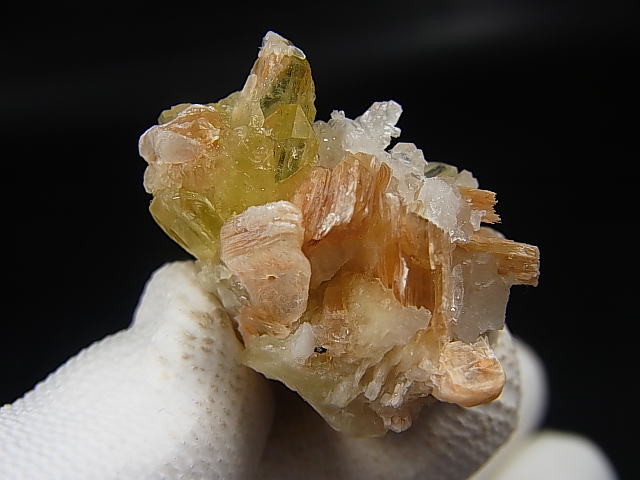 画像: ブラジル産ブラジリアナイト結晶＆ゴールデンスターマイカ原石 13.5g