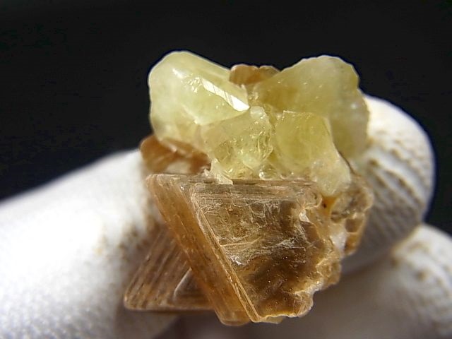 画像: ブラジル産ブラジリアナイト結晶＆ゴールデンスターマイカ原石 11.1g