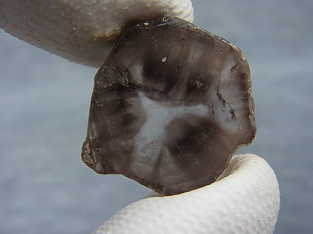 画像: ノルウェー産トラピチェ・スモーキー水晶研磨スライス 3.3g