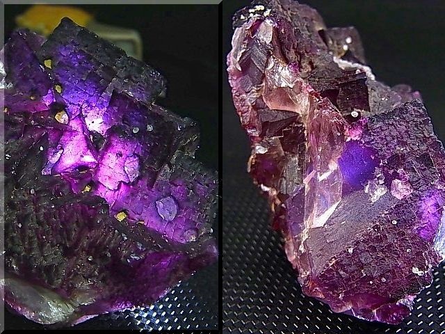 アメリカ・イリノイ州産レッドパープルフローライト原石 118.8g