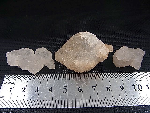 画像: インド・ヒマラヤ・クル渓谷産アイスクリスタル/ニルバーナクオーツ 3点セット トータル 43.4g