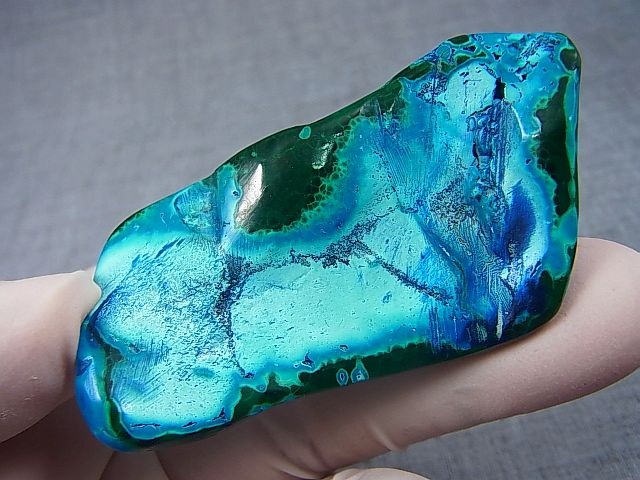 画像: コンゴ産アズルマラカイト研磨原石 32.8g