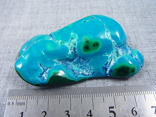 画像: コンゴ産アズルマラカイト研磨原石 32.8g