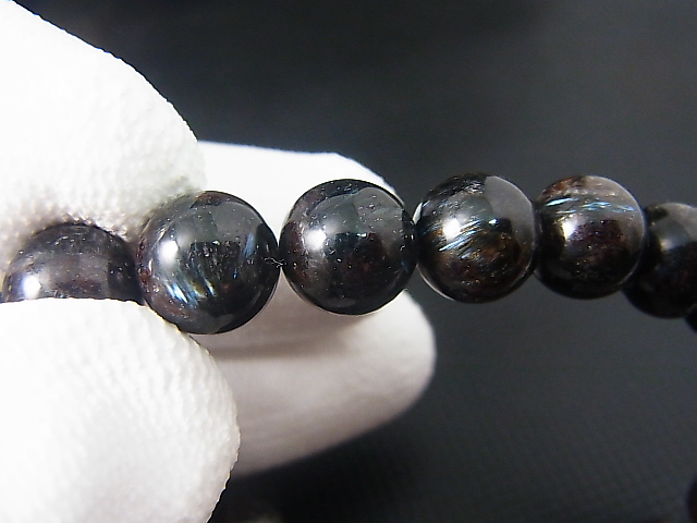 画像: アルベゾン閃石(アルベゾナイト)粒売りビーズ 10mm平均