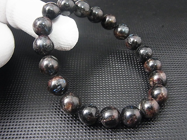 画像: アルベゾン閃石(アルベゾナイト)粒売りビーズ 10mm平均