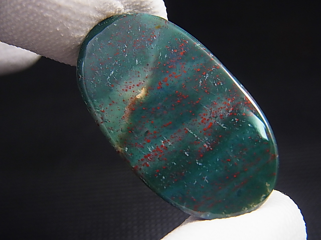 画像2: 西オーストラリア産ブラッドストーン（ヘリオトロープ）研磨タンブル 9.2g