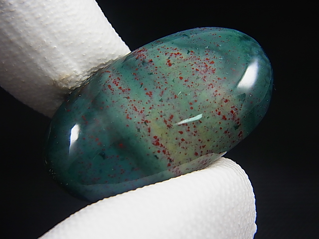 画像: 西オーストラリア産ブラッドストーン（ヘリオトロープ）研磨タンブル 9.2g