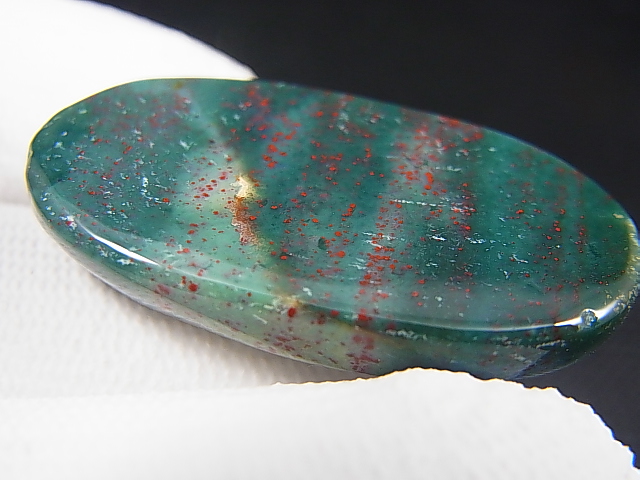 画像: 西オーストラリア産ブラッドストーン（ヘリオトロープ）研磨タンブル 9.2g