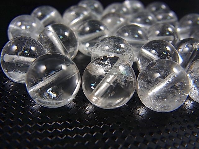 画像: K2カラコルム・クリアクオーツ粒売りビーズ 10mm平均