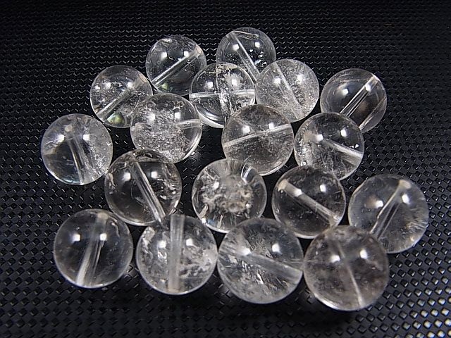 画像1: K2カラコルム・クリアクオーツ/粒売りビーズ 12mm平均