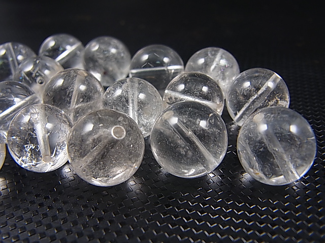 画像: K2カラコルム・クリアクオーツ/粒売りビーズ 12mm平均