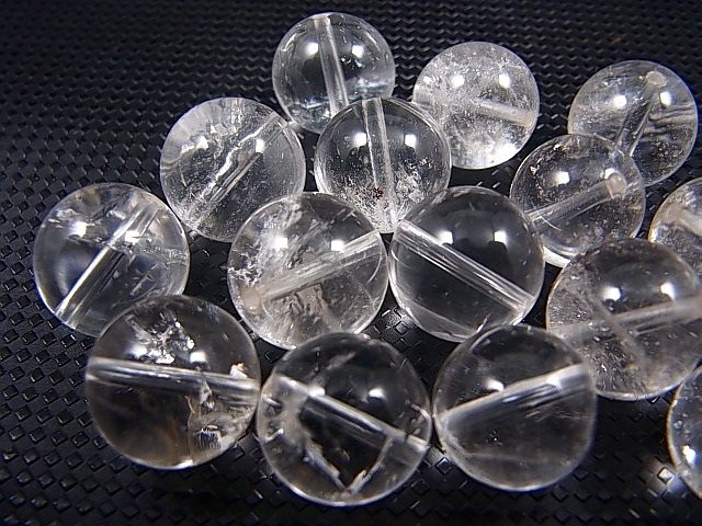 画像: K2カラコルム・クリアクオーツ/粒売りビーズ 12mm平均