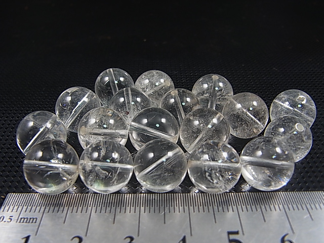 画像: K2カラコルム・クリアクオーツ/粒売りビーズ 12mm平均