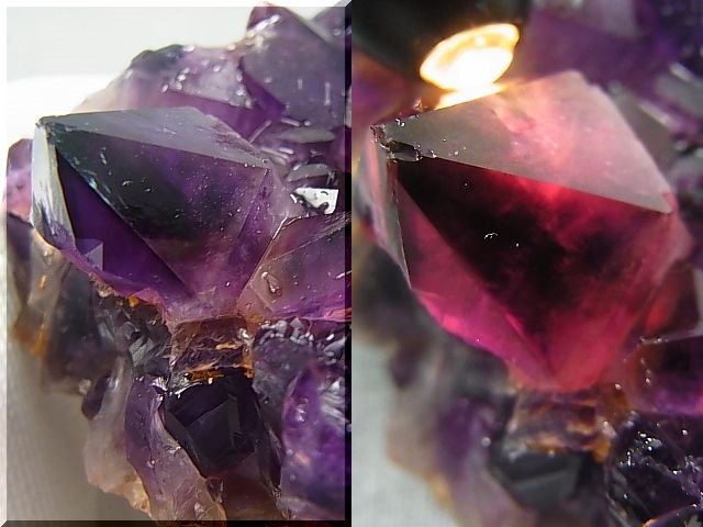 コンゴ産カラーシフト/ディープカラーアメジストクラスター 308.3g