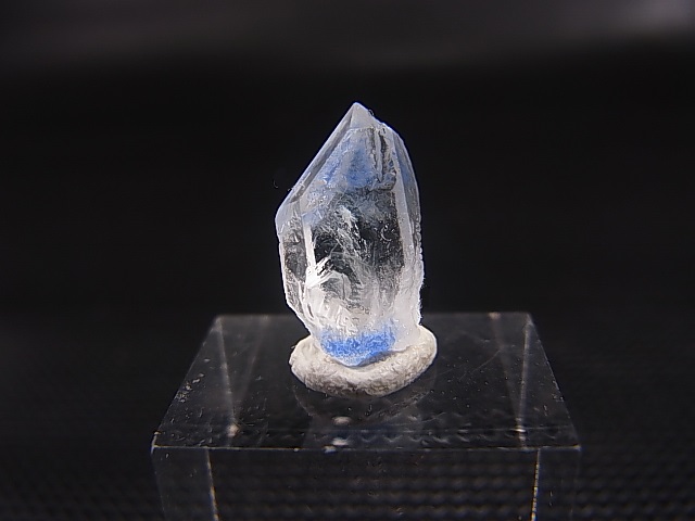 画像1: デュモルチェライトインクオーツ（錐面結晶付き） 0.8g