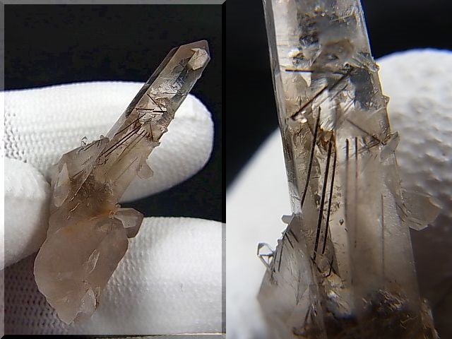 画像2: ノルウェー産コッパールチル入りスモーキー水晶原石（連晶） 5.6g