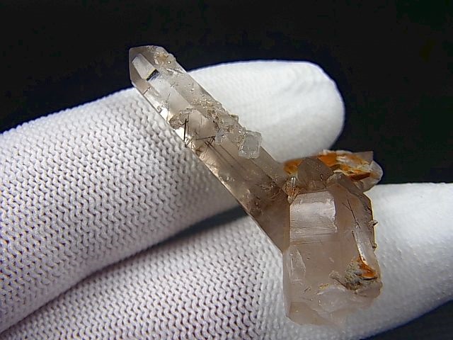 画像: ノルウェー産コッパールチル入りスモーキー水晶原石（連晶） 5.6g