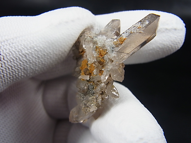 画像: ノルウェー産コッパールチル入りスモーキー水晶原石（連晶） 8.3g