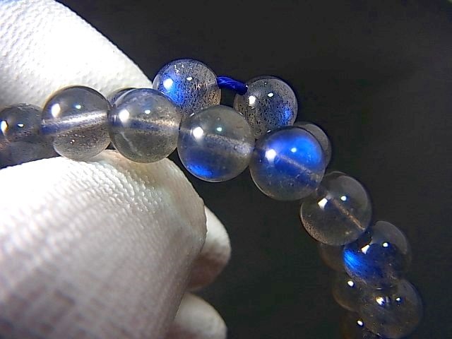 画像: マダガスカル産ラブラドライトSA粒売りビーズ 8mm平均