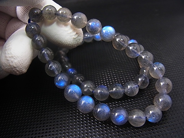 画像: マダガスカル産ラブラドライトSA粒売りビーズ 8mm平均