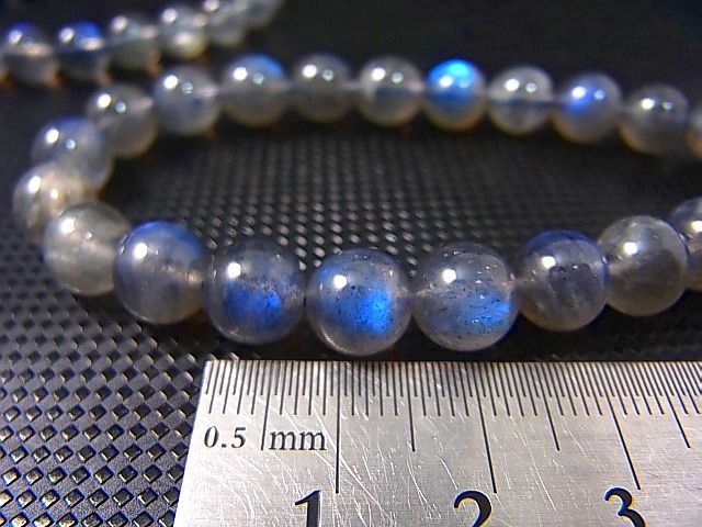 画像: マダガスカル産ラブラドライトSA粒売りビーズ 8mm平均