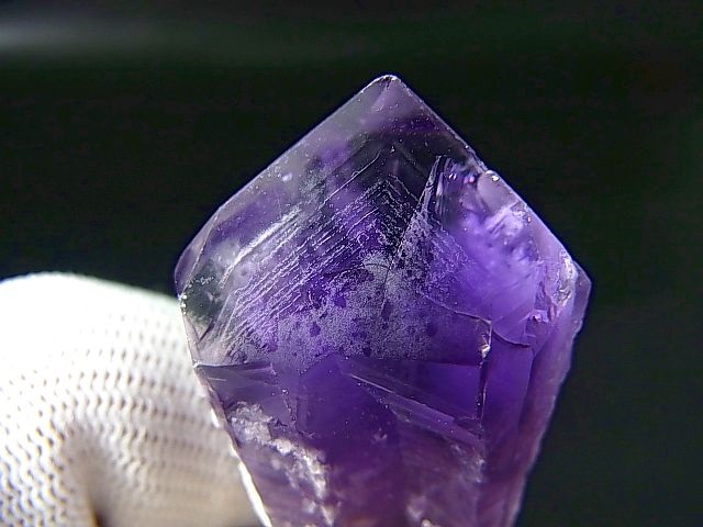 画像: ブラジル産ゾーニング着きアメジストポイント 3点セット トータル 80.5g