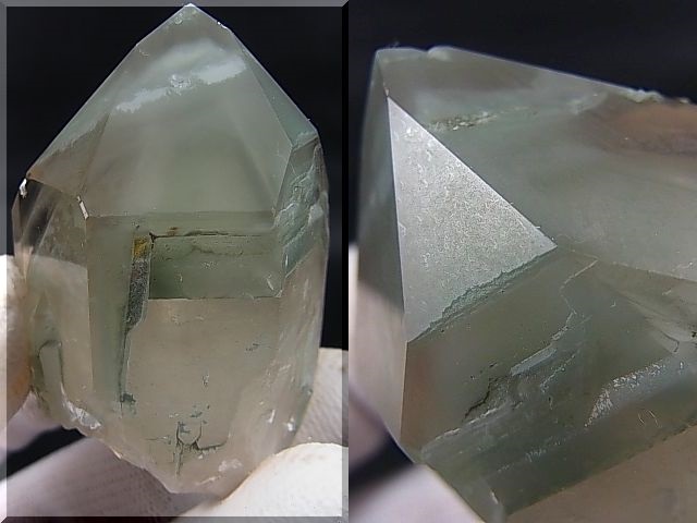 画像: ノルウェー・ロガランド産グリーンファントム水晶ポイント 96.8g