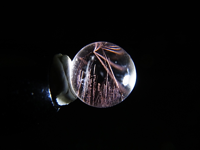 2025.8.16イルカ　内モンゴル佘太翠玉 マダガスカル産ピンクエンジェルラダー水晶丸玉 8.5mm