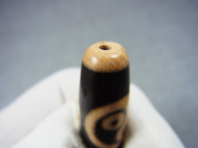 画像: 「陰陽太極」現代天珠 直径12.5×36.5mm