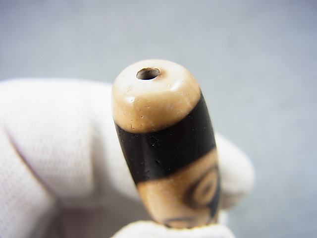 画像: 「陰陽太極」現代天珠 直径12.5×36.5mm