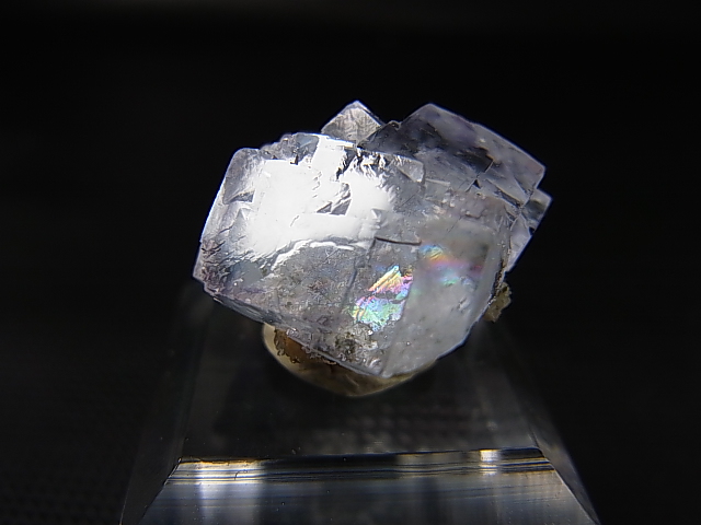 あっちゃんヤオガンシャン　「ナイルブルー」フローライトクラスター 中国ヤオガンシャン産 ホワイトゾーニング フローライト ミニ