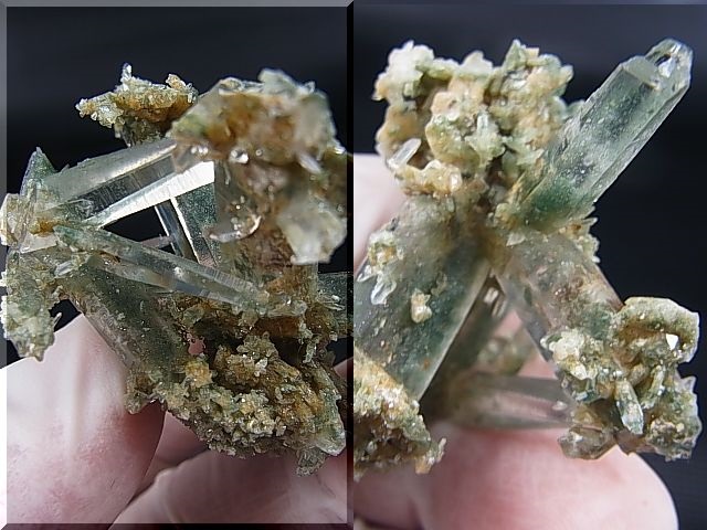 画像: インド・マニカラン産グリーン水晶（ファントム/ソリューション型） 17.9g