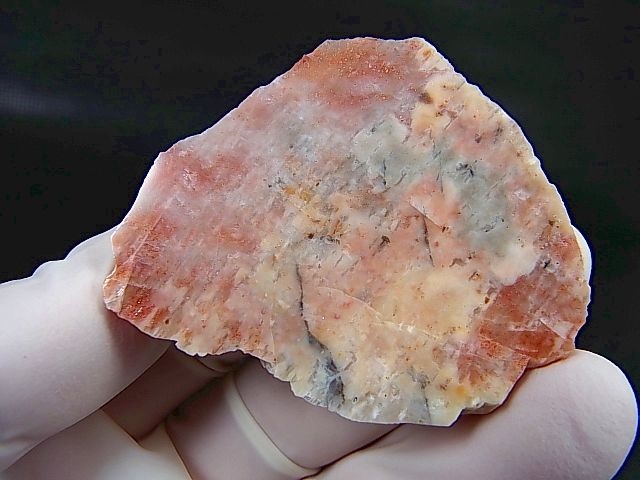 画像2: ノルウェー産サンストーン研磨原石（片面研磨） 18.9g