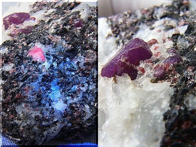 画像: ロシア・コラ半島産コランダム（ルビー）＆ジルコン原石 158.5g