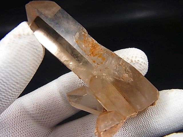 画像: スウェーデン産ライトシトリン水晶原石（連晶） 37.4g