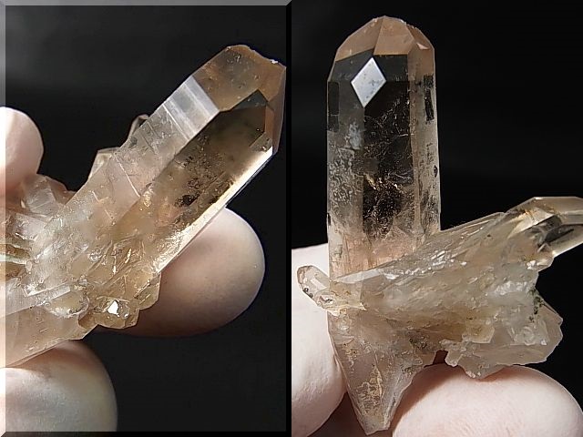 画像: ノルウェー産ライトスモーキー水晶（連晶/アナテース付） 18.9g