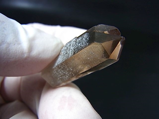 画像: 南アフリカ・オレンジリバー産シトリンカラースモーキー水晶（タントリックツイン/ウインドウ） 8.1g