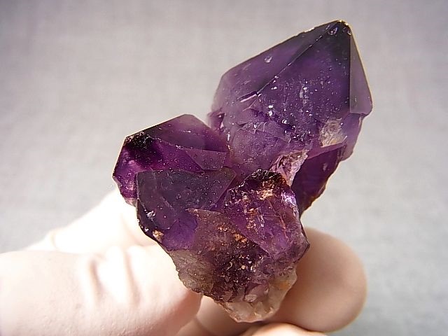 画像: コンゴ産カラーシフト/ディープカラーアメジストクラスター 34.1g